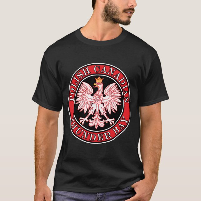 Thunder Bay polska Canadian Eagle T Shirt (Framsida)