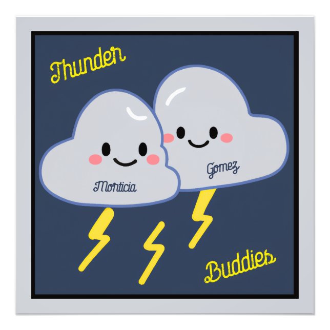 Thunder Buddies Customized Fototryck (Framsidan)