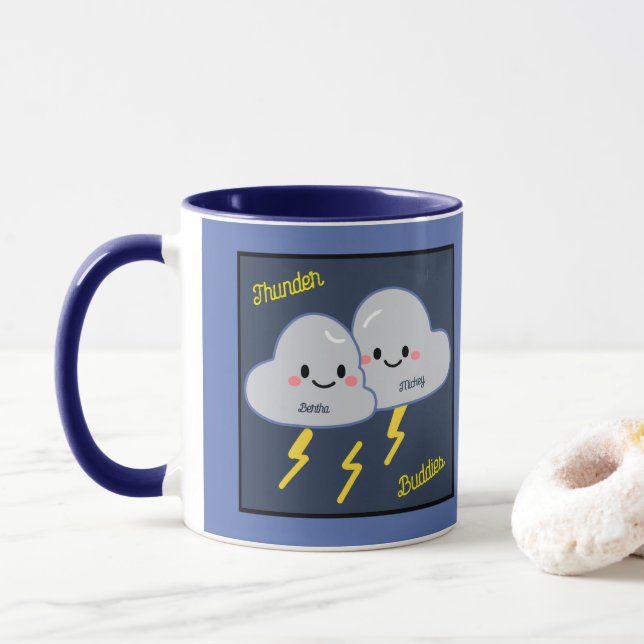 Thunder Buddies Customized Mugg (Med munk)