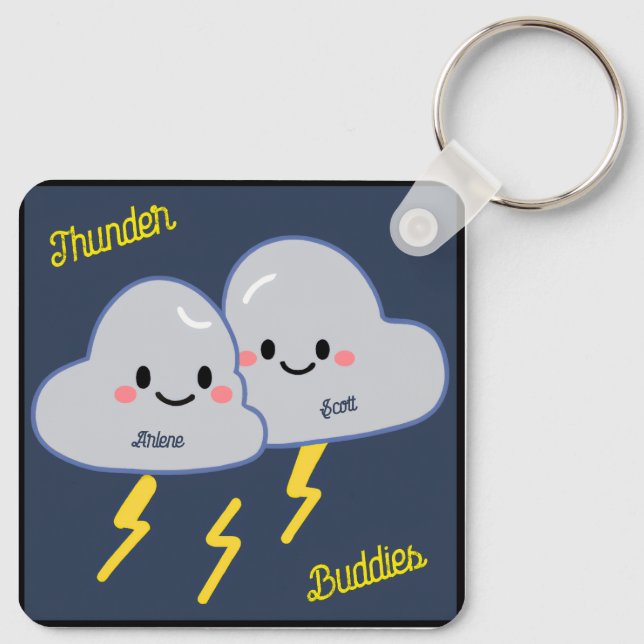 Thunder Buddies Customized Nyckelring (Baksida)