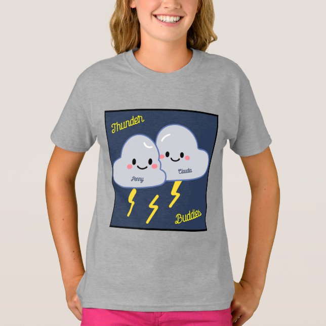 Thunder Buddies Customized T Shirt (Framsida)