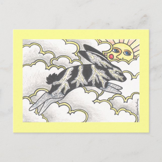 Thunder Bunny Vykort (Framsida)