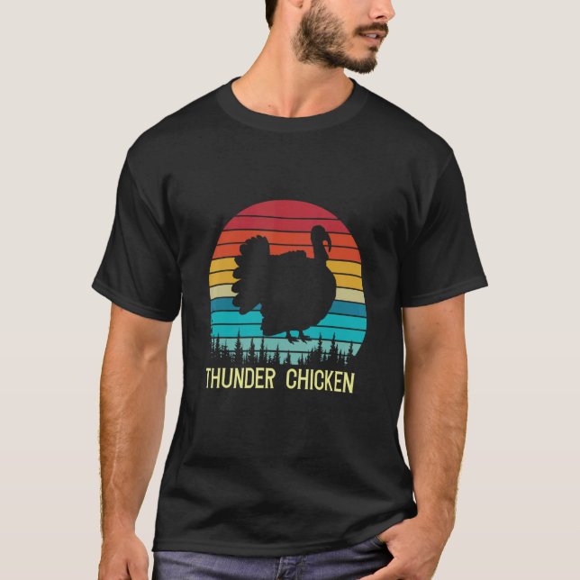 Thunder Chicken Family Matching Thanksgiving Turke T Shirt (Framsida)