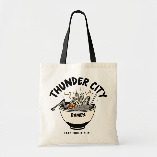 Thunder City Ramen Tygkasse (Framsidan)