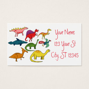 Thunder_Cove aCute Dinosaur Collection Visitkort