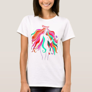 Thunder_Cove med flera färgader och långa värdserv T Shirt