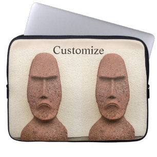 Thunder_Cove, Moai Head Thunder_Cove Laptop Fodral