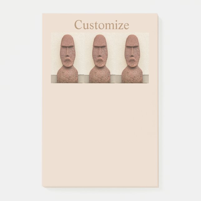 Thunder_Cove, Moai Head Thunder_Cove Post-it Block (Framsida)