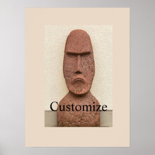 Thunder_Cove, Moai Head Thunder_Cove Poster