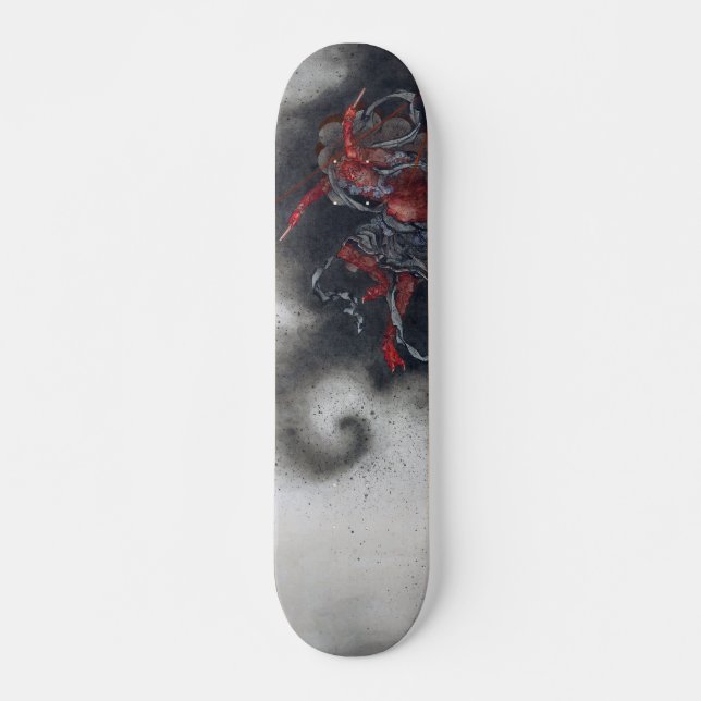 Thunder God, Hokusai Mini Skateboard Bräda 18,5 Cm (Framsida)