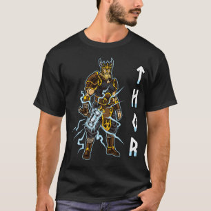 Thunder Gud Thor Norse Mythology Viking Warrior T Shirt