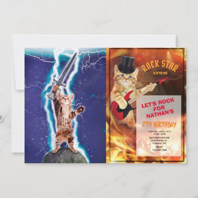 Thunder-krigare Inbjudningar (Framsida)