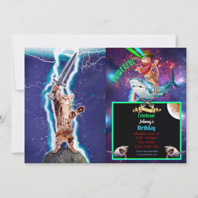 Thunder-krigare Inbjudningar (Framsida)