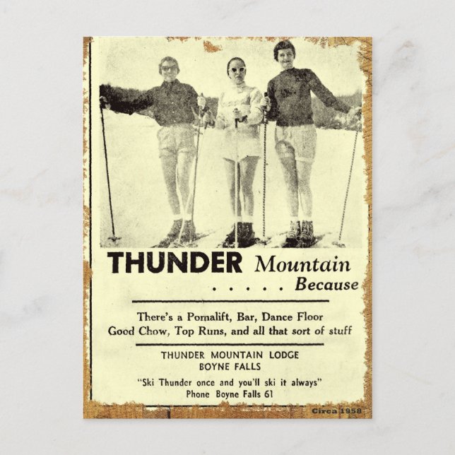 Thunder Mountain Postcard Vykort (Framsida)