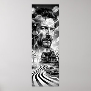 Thunder Road Drömlandskap i Noir Affisch