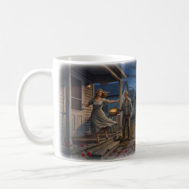 Thunder Road Flykten från Liten Stad Dröm Mug Kaffemugg (Vänster)