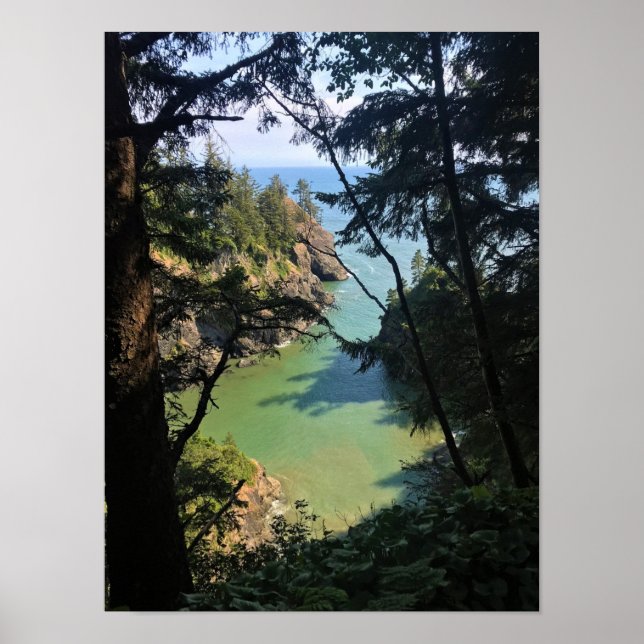 Thunder Sten Cove, Samuel H. Boardman, Oregon Poster (Framsidan)