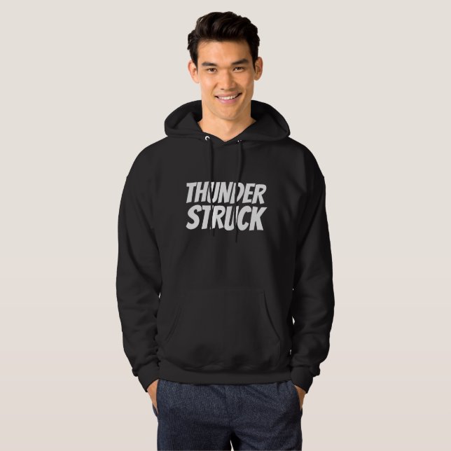 THUNDER STRUCK Vintage Hoodies and T-shirts Hoodie (Hel framsida)
