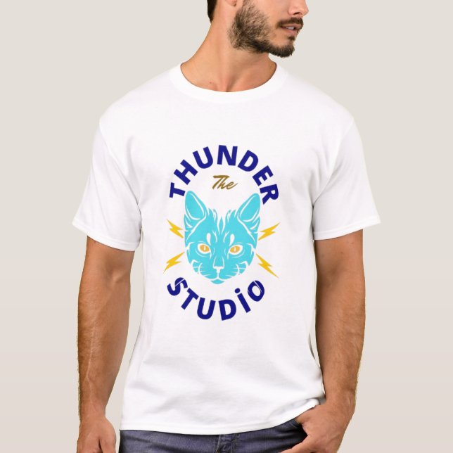 Thunder The Studio - Djärv Musik-Inspirerad T-Shir T Shirt (Framsida)