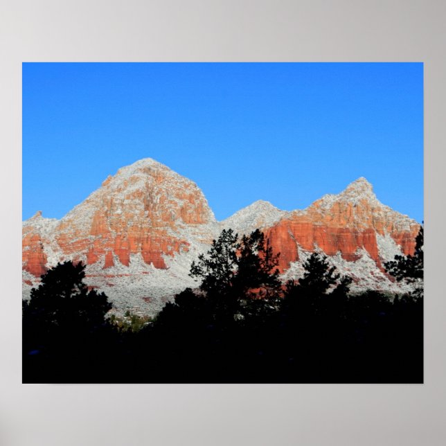 Thunderberget i snö poster (Framsidan)