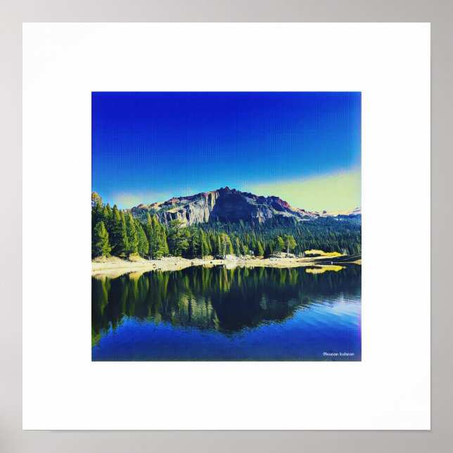 Thunderberget över Silver Sjö Poster (Framsidan)