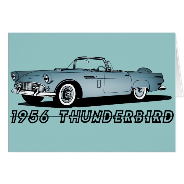 Thunderbird 1956 hälsningskort (Framsidan Horizontal)