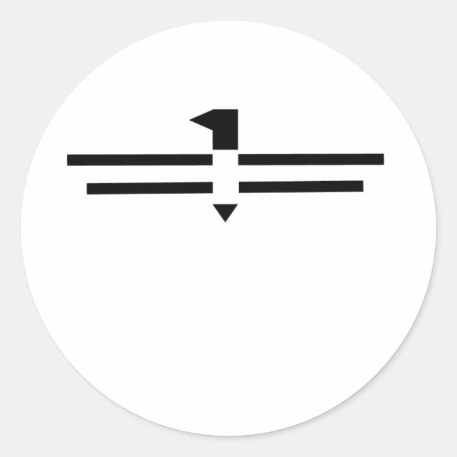 Thunderbird # 2 runt klistermärke (Framsida)