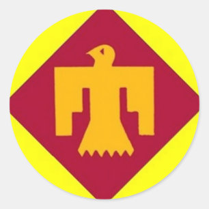Thunderbird 45th runt klistermärke