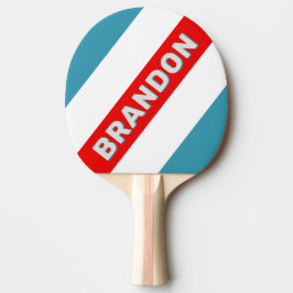 Thunderbird Bold Randig med Namn Pingisracket