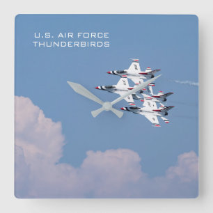 Thunderbird Clock Fyrkantig Klocka
