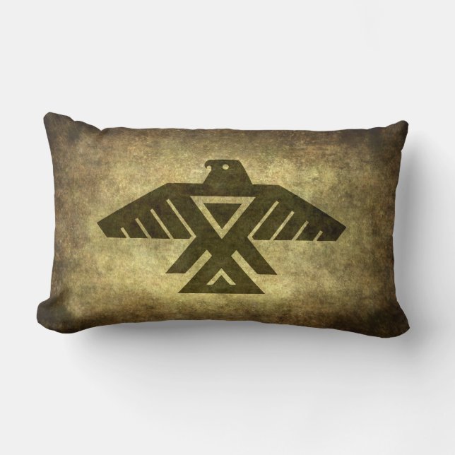 Thunderbird - Emblem av det Anishinabe folket Lumbarkudde (Framsida)