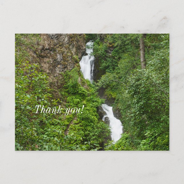 Thunderbird Falls Painterly Tack-kort Vykort (Framsida)