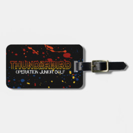 Thunderbird Golf Bag Märkre - Black Splatter Editi Bagagebricka