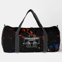 Thunderbird Golf Duffle Bag - Black Splatter