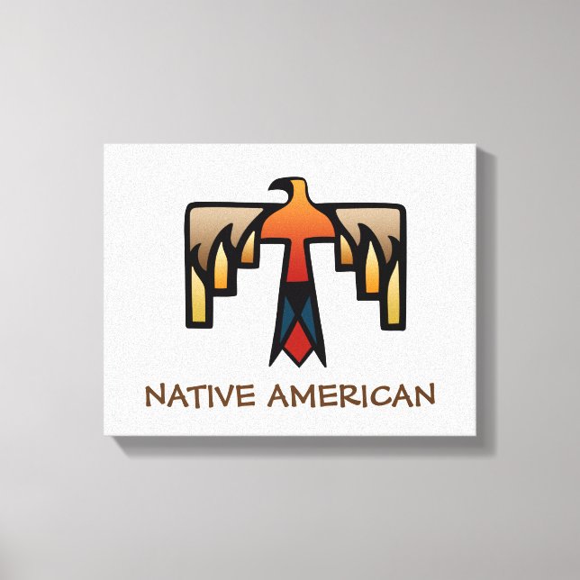 Thunderbird - Inative Indian Symbol Canvastryck (Framsida)