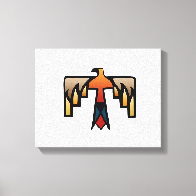 Thunderbird - Inative Indian Symbol Canvastryck (Framsida)