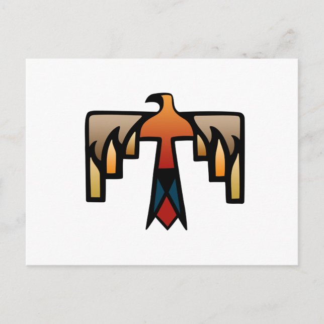 Thunderbird - Inative Indian Symbol Vykort (Framsida)