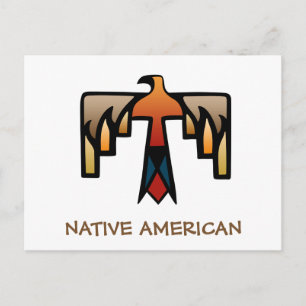 Thunderbird - Inative Indian Symbol Vykort