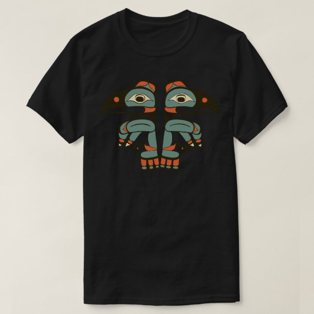 Thunderbird Northwest Haida Native Indian T Shirt (Design framsida)