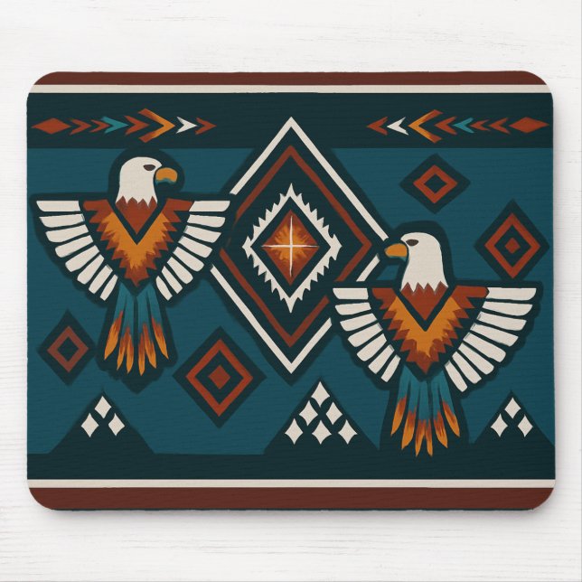 Thunderbird Spirit Tribal Mönster Mouse Pad Musmatta (Framsidan)