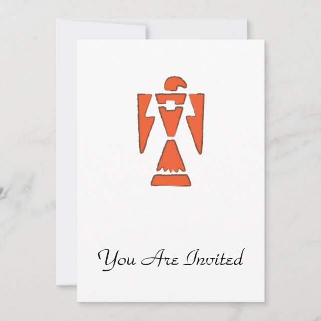 ThunderBird - sydvästra indisk design Inbjudningar (Framsida)