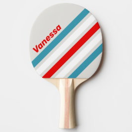 Thunderbird vinklad randig med namn pingisracket