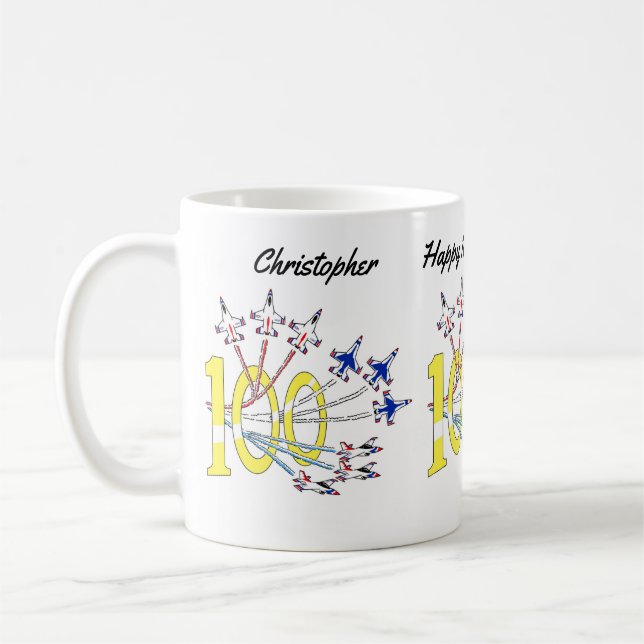 Thunderbirds 100-års födelsedags kaffemugg (Vänster)