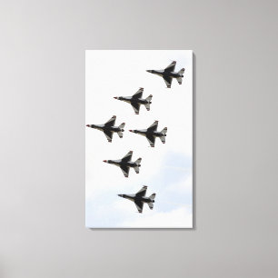 Thunderbirdsna bildar ett deltabildande för 6 canvastryck