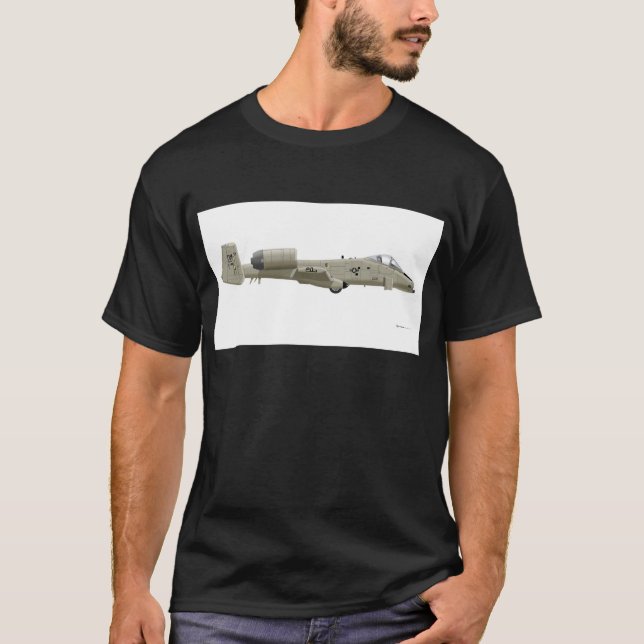 Thunderbolt II för Fairchild republik A-10 T-shirt (Framsida)