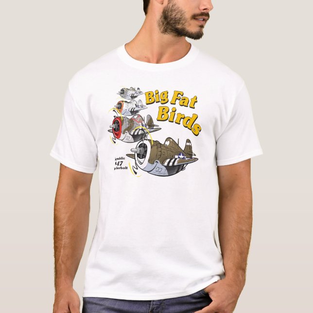Thunderbolt P-47 i bildande T-shirt (Framsida)