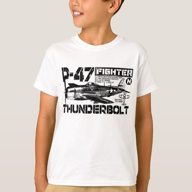 Thunderbolt P-47 T Shirt (Framsida)