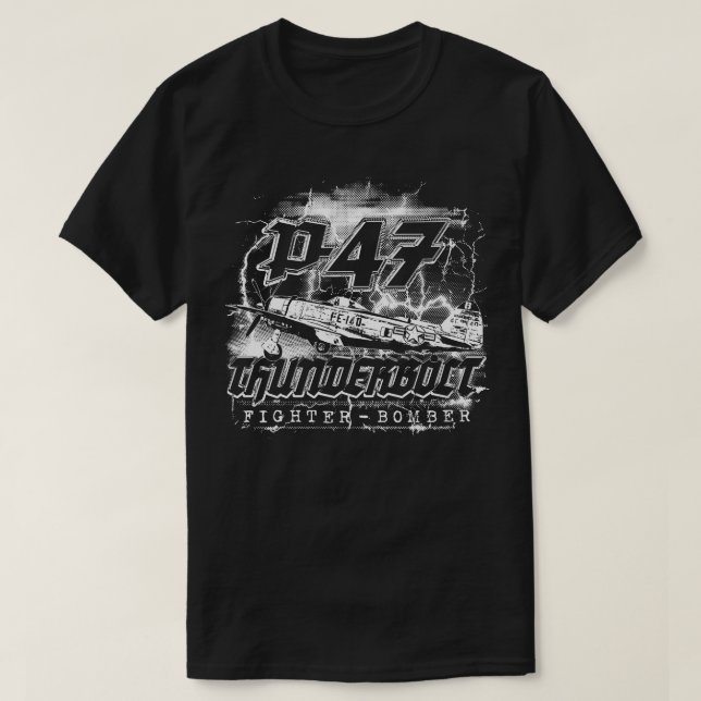 Thunderbolt P-47 T Shirt (Design framsida)