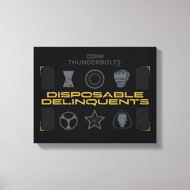 Thunderbolts* | Disposable Delinquents Canvastryck (Framsida)