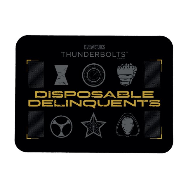 Thunderbolts* | Disposable Delinquents Magnet (Horisontell)